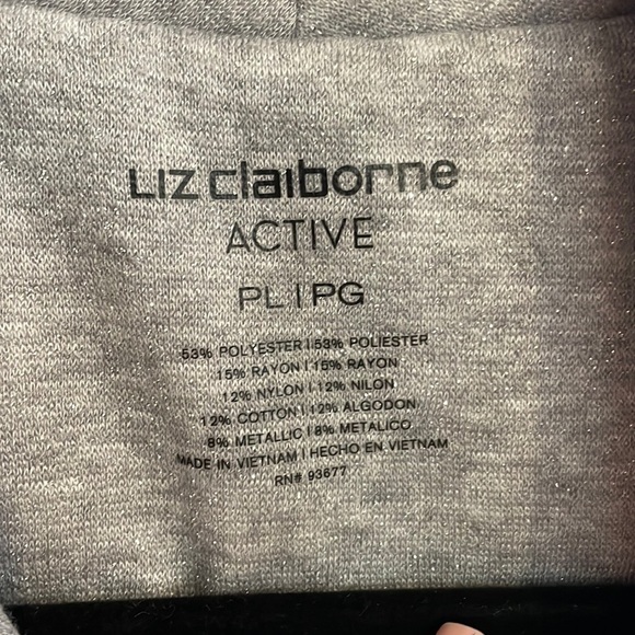 Liz Claiborne Active Zip UP Woman's Vest Size Petite L - Picture 3 of 12